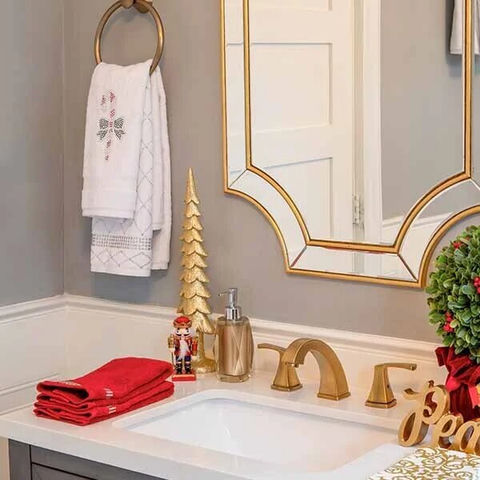 Crimson Comfort – A Festive Bathroom Refresh