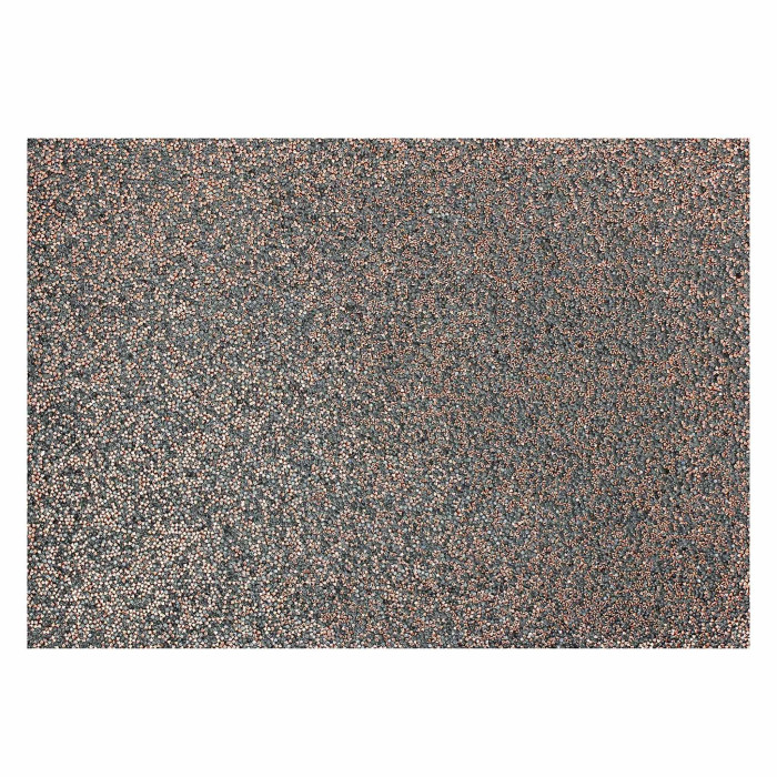 Charcoal placemat with a textured surface embellished with sparkling rose gold rhinestones throughout.