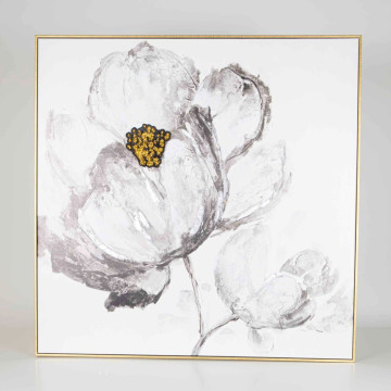 Black & White Flower Painting (CLX)