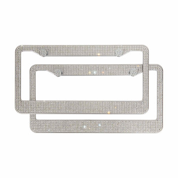 Strass License Plate Frame Set