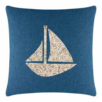 Shell Sailboat Pillow