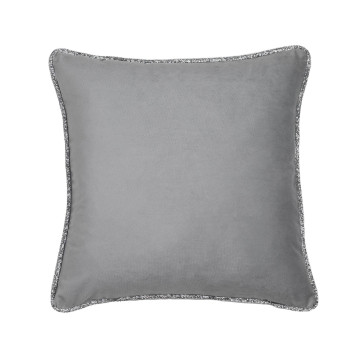 Luminous Piping Border Pillow - 16" - Silver