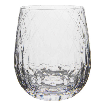 Marquise Cut Rocks Glass (Set of 4) - Clear
