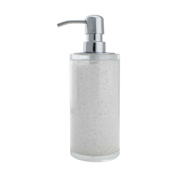 Crystal-Filled Soap Dispenser