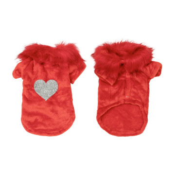 Rambla Pet Cardigan - Small - Red - Heart