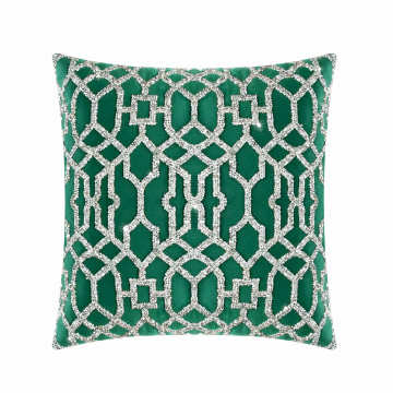 Lattice Pillow - 16x16 - Emerald