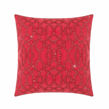 Lattice Pillow - 16x16 - Red