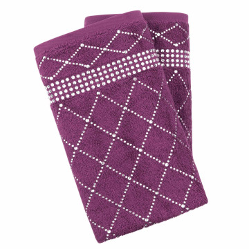 Atlas Hand Towel (Set of 2) - Purple
