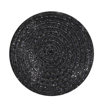 Gatsby Round Pillow - Black