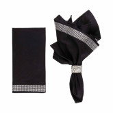 Stripe Napkin (Set of 2) - Black