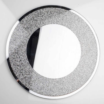 Crystal-Filled Round Charger (clx)