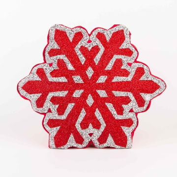 Snowflake Shaped Pillow - Red (Limited Edition)
