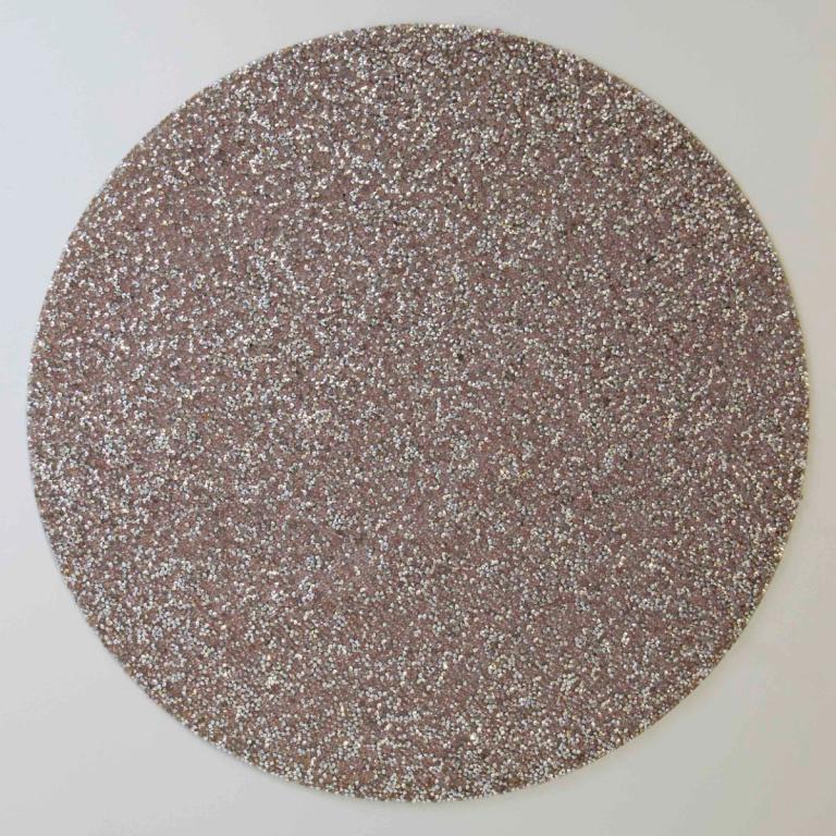 Luminous Round Placemat (CLX) - Icy Pink detail angle image