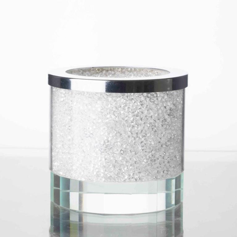 Crystal-Filled Candle Holder (CLX) detail angle image