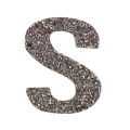 Gold glitter monogram letter "G" with a textured surface approximately 3x4 inches in size on a white background. Gold glitter monogram letter "G" with a textured surface approximately 3x4 inches in size on a white background.