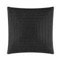 Square pillow with a silver rhinestone design on the front soft velvet backing and plush texture.