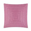 Square pillow with a silver rhinestone design on the front soft velvet backing and plush texture.
