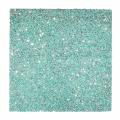 Square placemat in silver with a textured surface adorned with shimmering rhinestones measuring 14"x14". Square placemat in silver with a textured surface adorned with shimmering rhinestones measuring 14"x14".