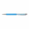 A collection of eight twist pens in blue pink red white black gold orange and aqua with glass rhinestones and silver accents. A collection of eight twist pens in blue pink red white black gold orange and aqua with glass rhinestones and silver accents.