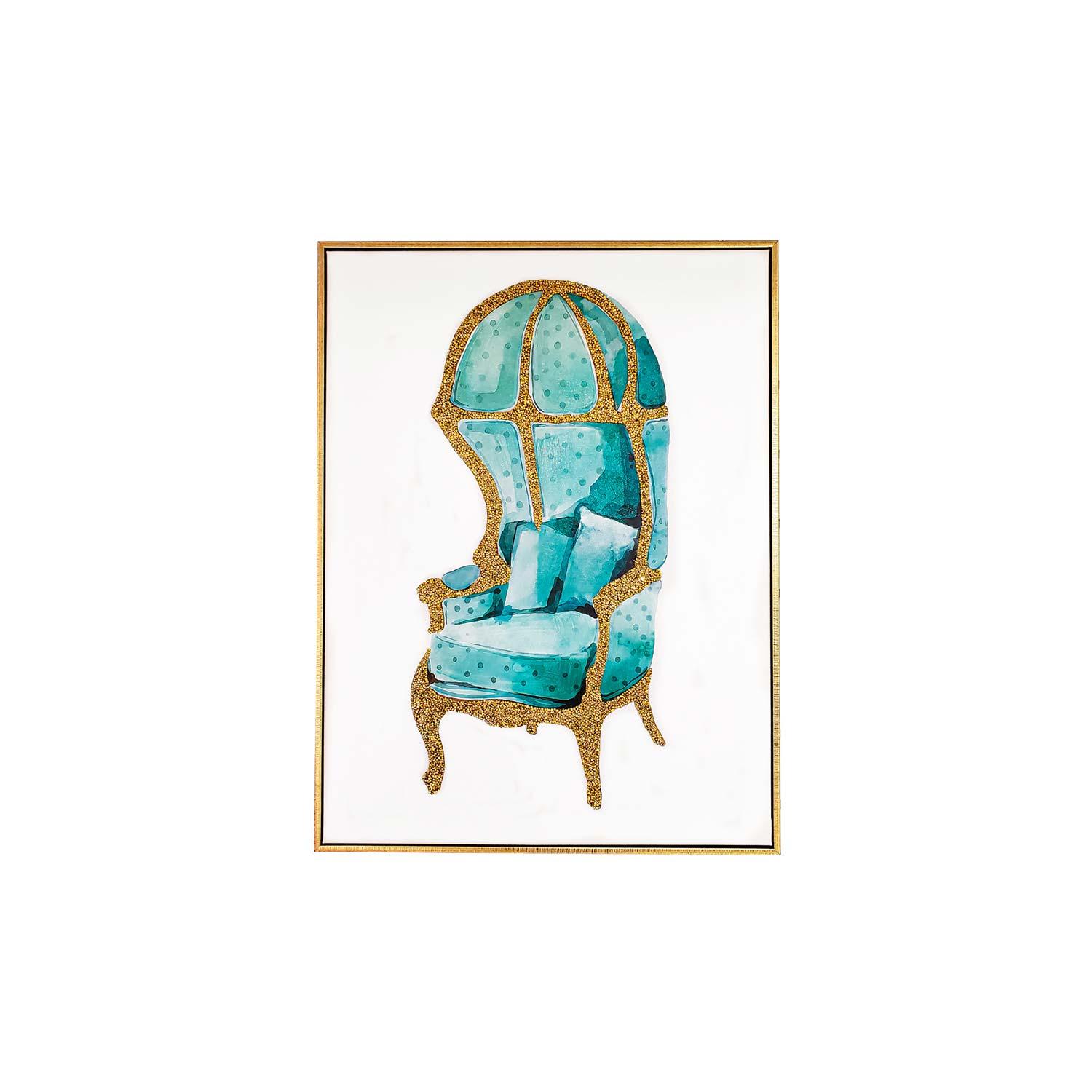 Gold&#x20;Chair&#x20;Wall&#x20;Art&#x20;-&#x20;18x24&quot;