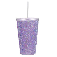 Strass Wide Tumbler - Lavender Iridescent