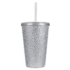 Strass Wide Tumbler - Silver