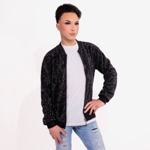 Strass&#x20;Rhinestone&#x20;Bomber&#x20;Jacket