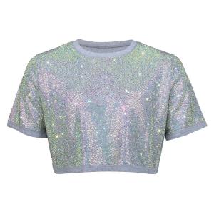 Strass&#x20;Rhinestone&#x20;Crop&#x20;Top