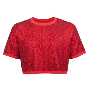 Strass&#x20;Rhinestone&#x20;Crop&#x20;Top