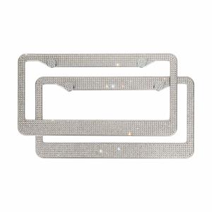 Strass License Plate Frame Set