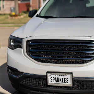 Strass License Plate Frame Set