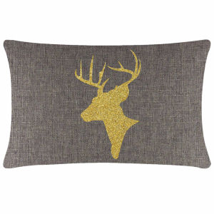 Reindeer Bust Pillow