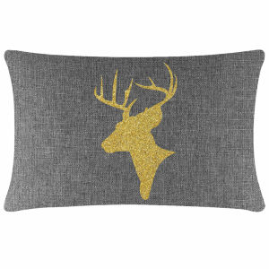 Reindeer Bust Pillow