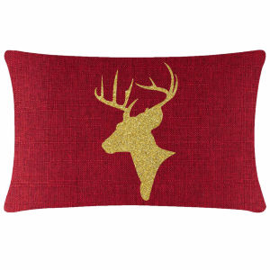 Reindeer Bust Pillow
