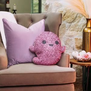 Friendly&#x20;Ghost&#x20;Shaped&#x20;Pillow