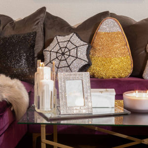 Candy Corn Shaped Pillow