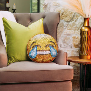 Laughing&#x20;Emoji&#x20;Shaped&#x20;Pillow