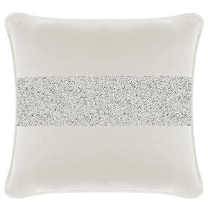 Luminous&#x20;Stripe&#x20;Pillow&#x20;-&#x20;20x20&#x20;-&#x20;White&#x20;Velvet&#x20;-&#x20;Silver