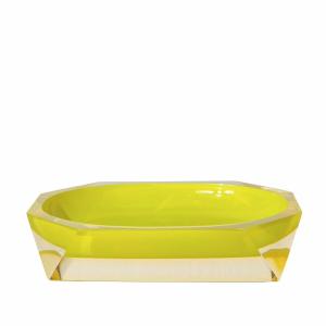 Faceted&#x20;Soap&#x20;Dish&#x20;-&#x20;Yellow