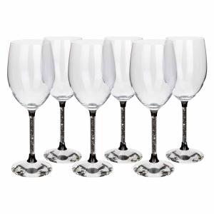 Vetrina&#x20;Stem&#x20;Wine&#x20;Glass&#x20;-&#x20;Set&#x20;of&#x20;6&#x20;-&#x20;Charcoal