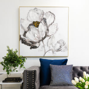 Black&#x20;&amp;&#x20;White&#x20;Flowers&#x20;Wall&#x20;Art