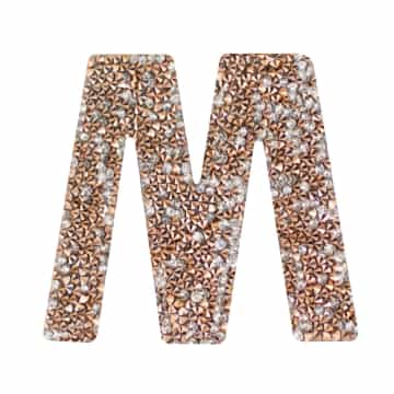 Small Block Monogram Letter - Topaz - A