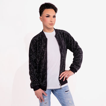 Strass Rhinestone Bomber Jacket