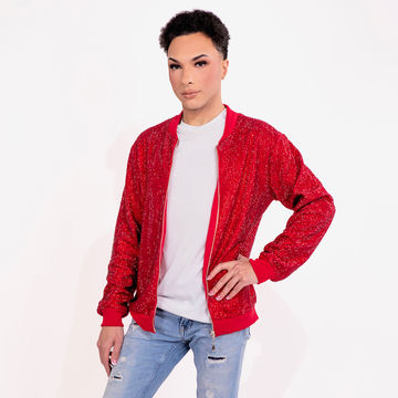 Strass Rhinestone Bomber Jacket