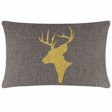 Reindeer Bust Pillow