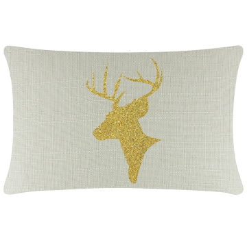 Reindeer Bust Pillow