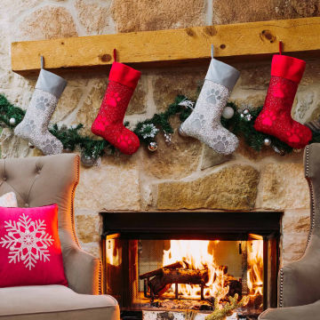Luminous Paw Print Stocking