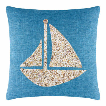 Shell Sailboat Pillow
