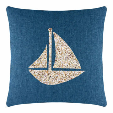 Shell Sailboat Pillow