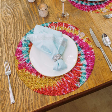 Luminous&#x20;Tie&#x20;Dye&#x20;Placemat